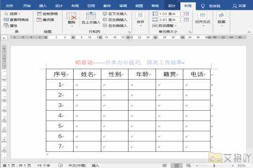 word表格居中怎么弄正中间